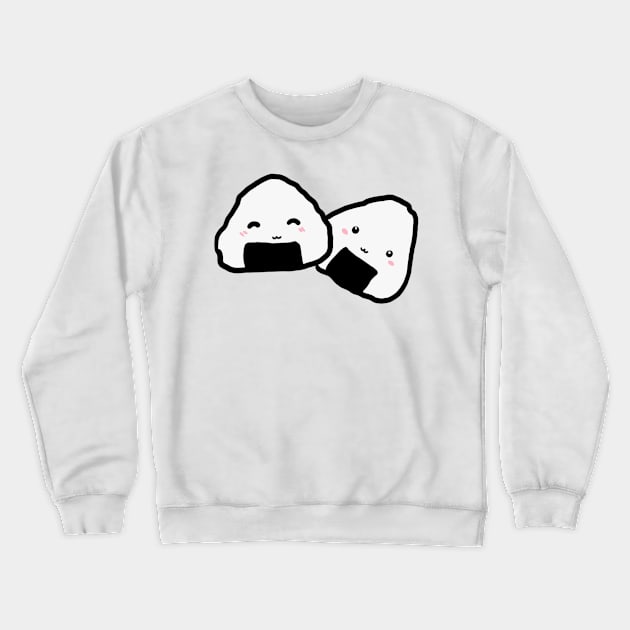 Kawaii onigiri duo Crewneck Sweatshirt by yudoodliez